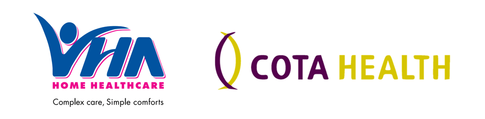VHA Home HealthCare logo and COTA Health logo
