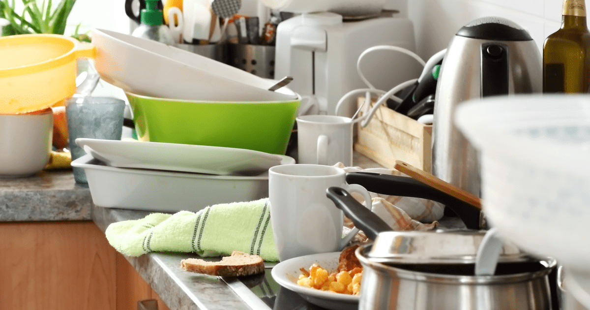 Messy kitchen