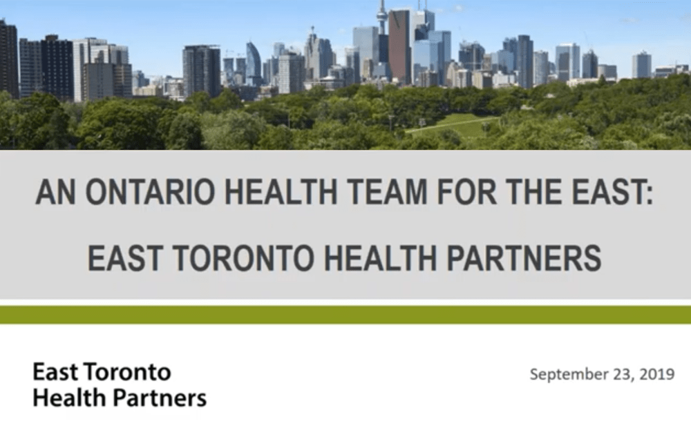 Featured image for “East Toronto Health Partners First Community Webinar Now Available Online”