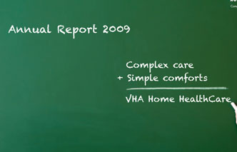 Thumbnail of VHA's 2009 annual report cover
