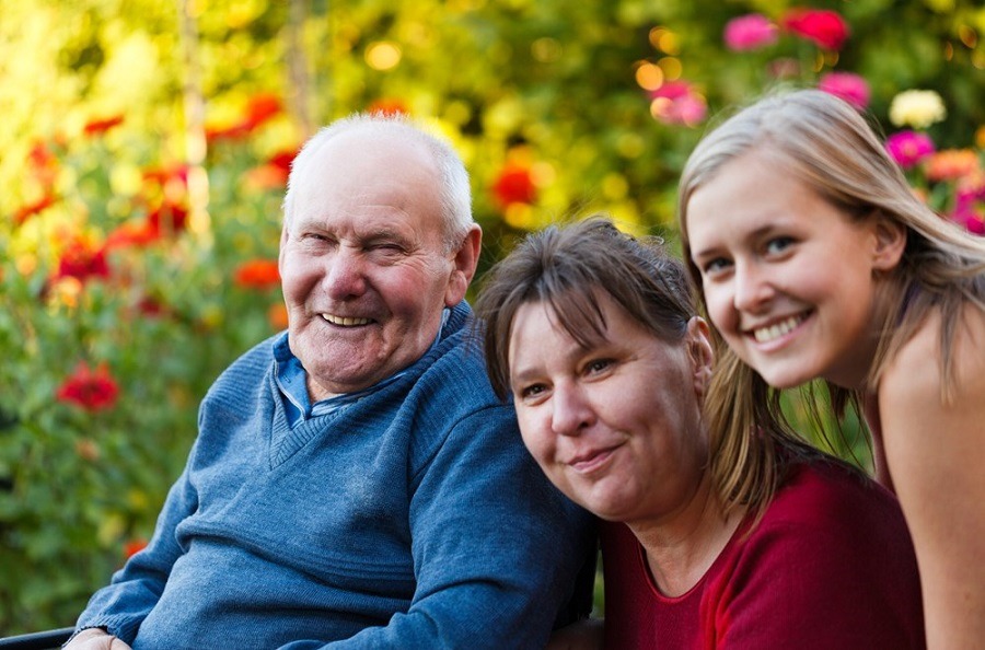 Three generations in a family