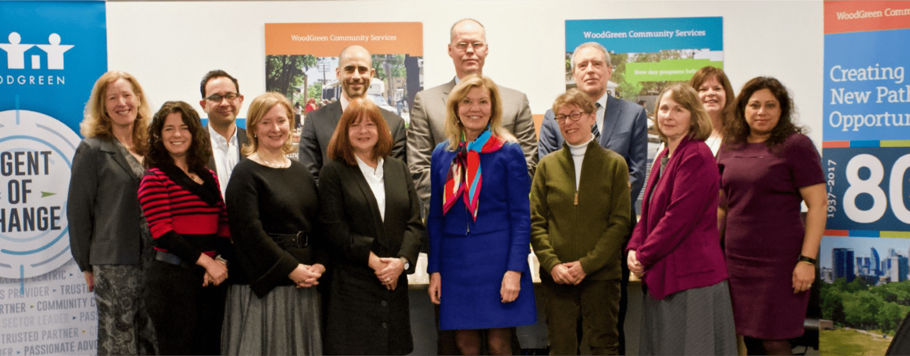 Leaders of the East Toronto Health Partners pose with Christine Elliot, Ontario’s Minister of Health