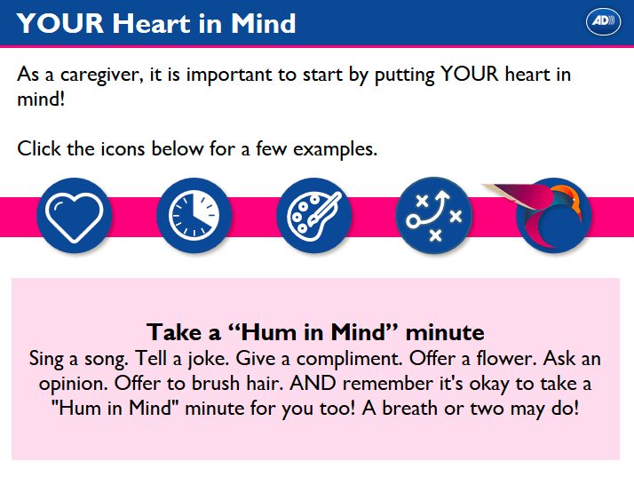 A screenshot of Heart in Mind module