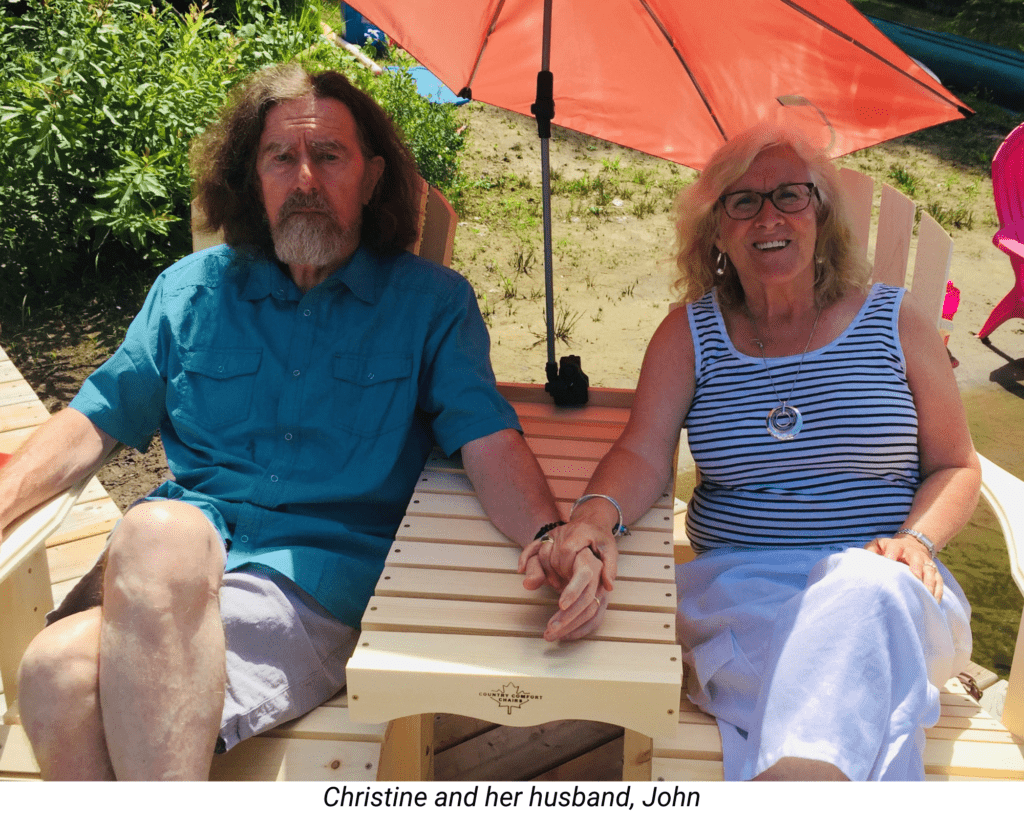 Christine and her husband, John