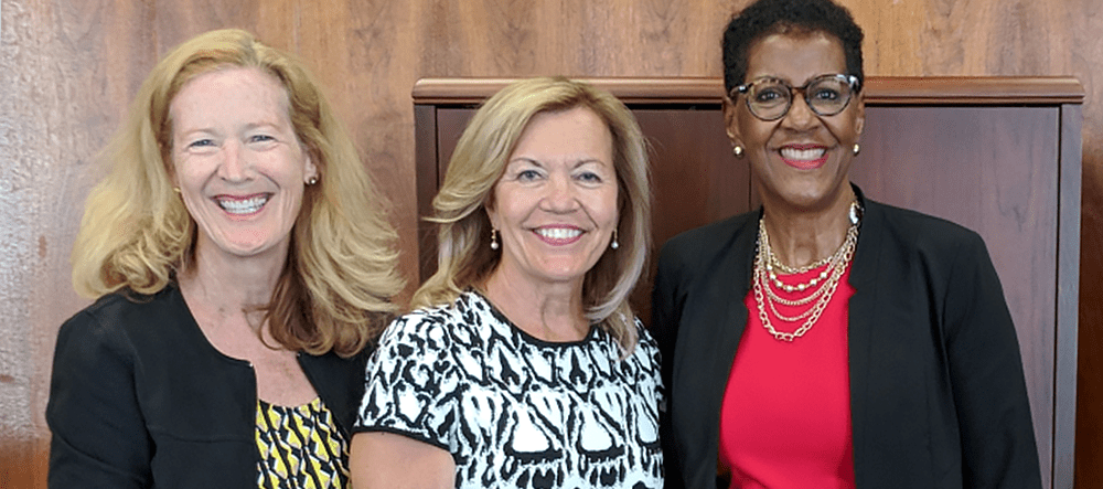 Carol Annett, Christine Elliott and Deborah Simon