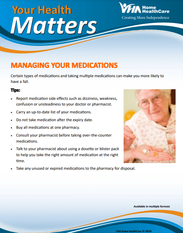 Thumbnail of the Your Health Matters, Medication Management, page