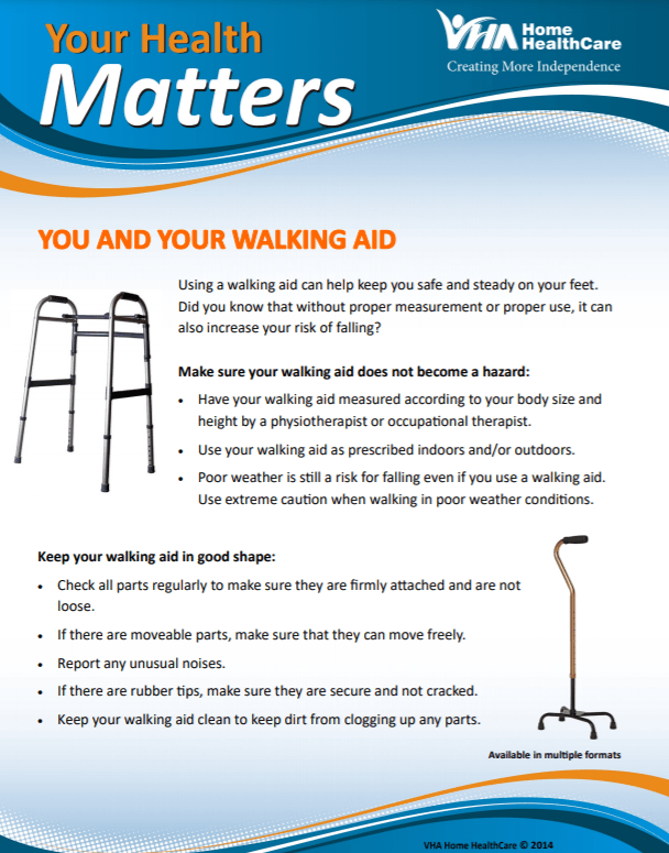 Thumbnail of the Your Health Matters, Walking Aids, page