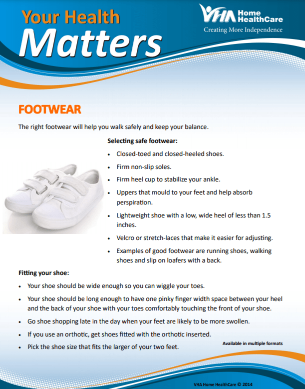 Thumbnail of the Your Health Matters, Footwear, page