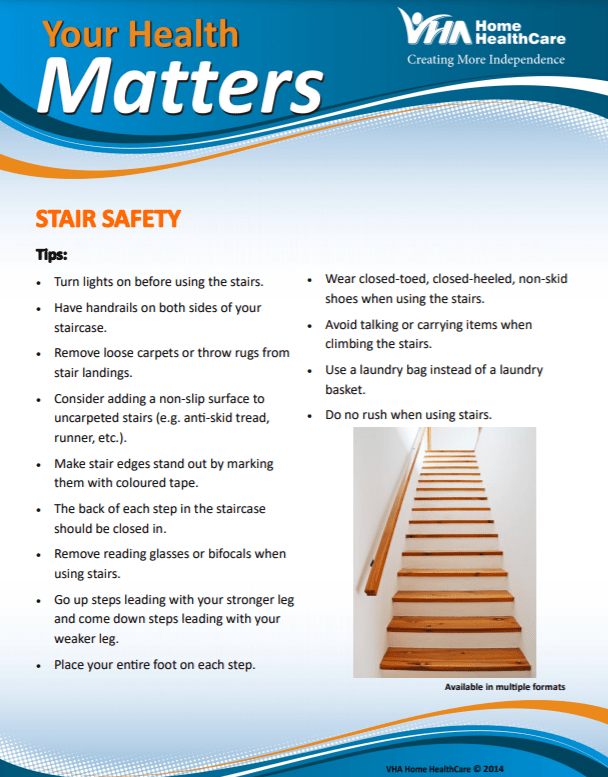 Thumbnail of the Your Health Matters, Stair Safety, page
