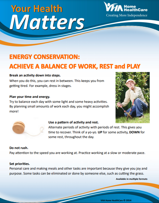 Thumbnail of the Your Health Matters, Energy Conservation, page