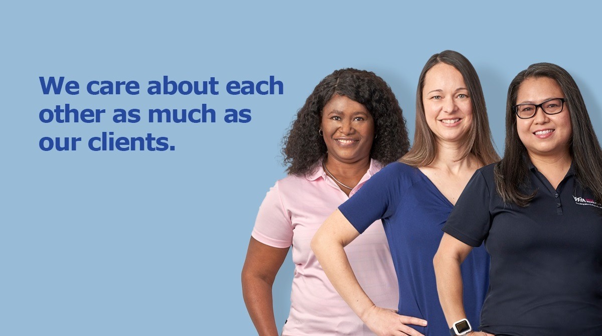 We care about each other as much as our clients