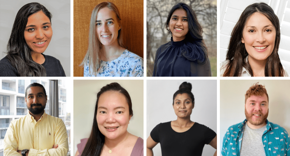 Collage of our 2021 research fellows