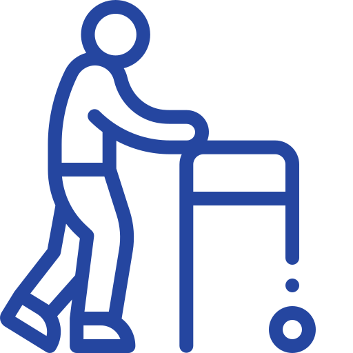 image of person using a walker