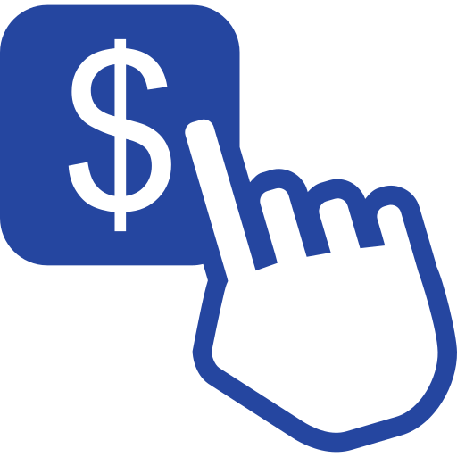 image of finger pointing to the dollar sign