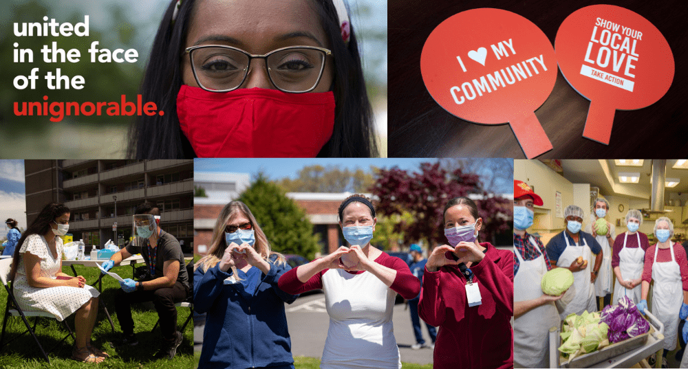 Collage of United Way campaign community images