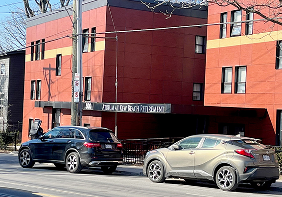 VHA Home HealthCare and Michael Garron Hospital launched the Kew Beach Unit, a transitional care program located at 500 Kingston Rd., during the COVID-19 pandemic. The unit runs at the site of the Atrium at Kew Beach retirement residence site. Photo by Alan Shackleton.