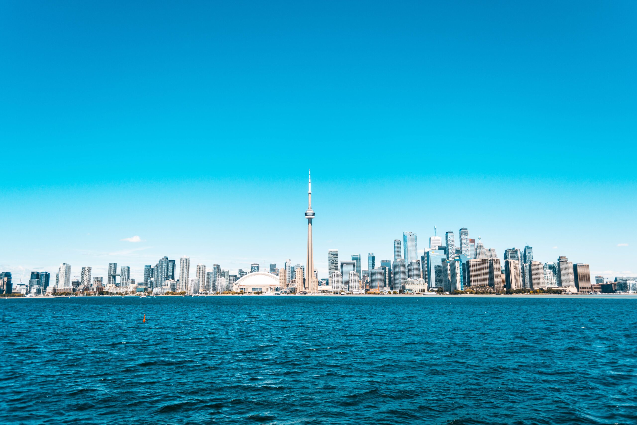 View of Toronto skyline from Toronto Islands