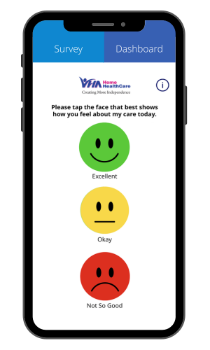 Screenshot of Smiley App on mobile
