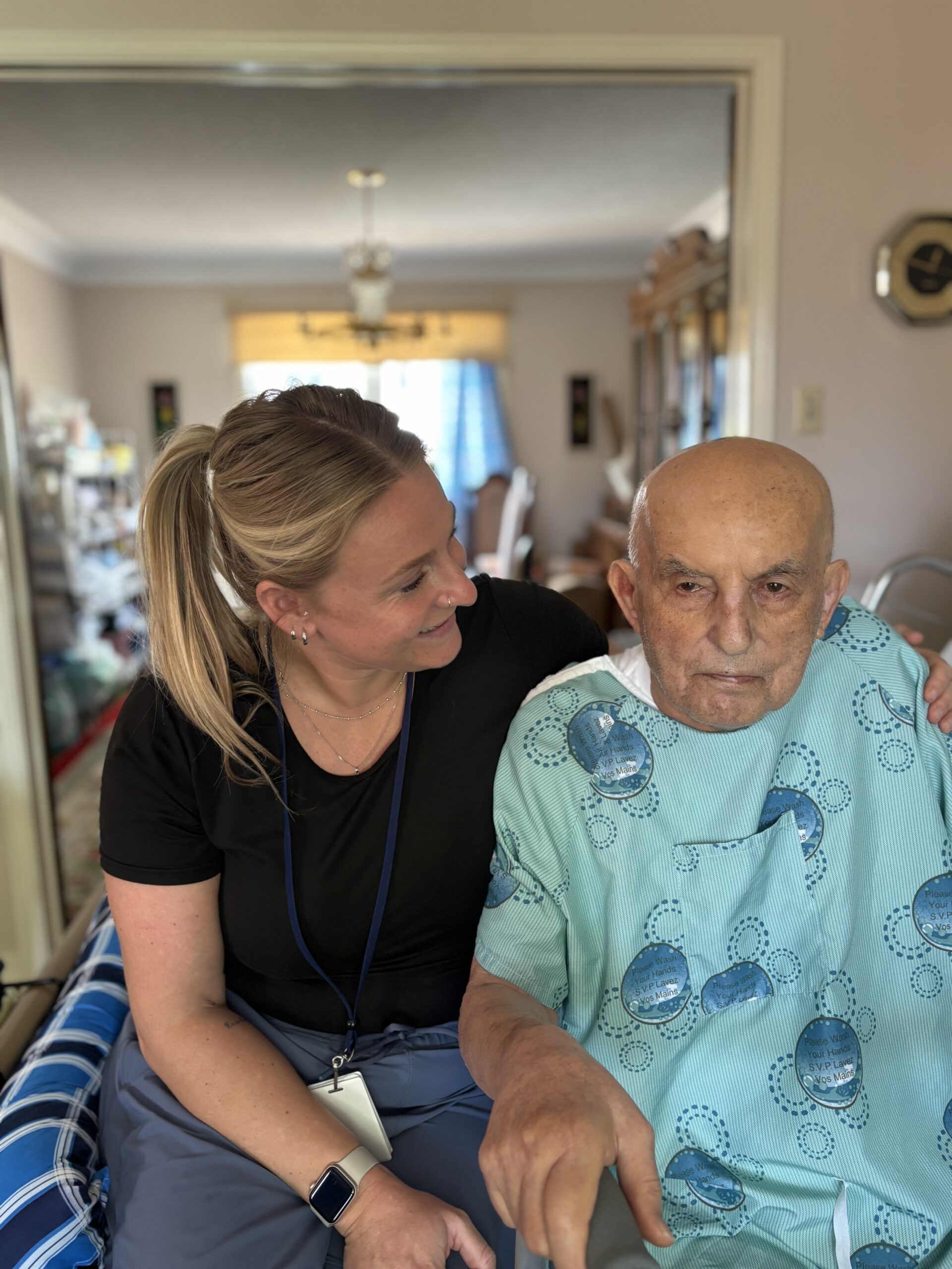 Occupational Therapist Carly with client John 
